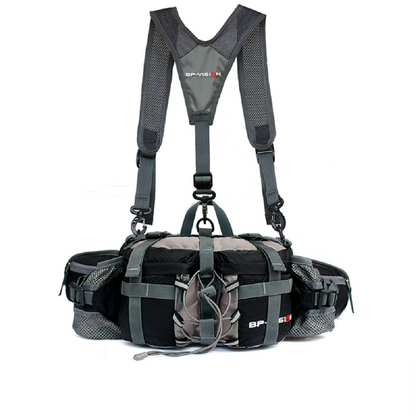 Waterproof Hiking Waist Pack with Holder for Water Bottle