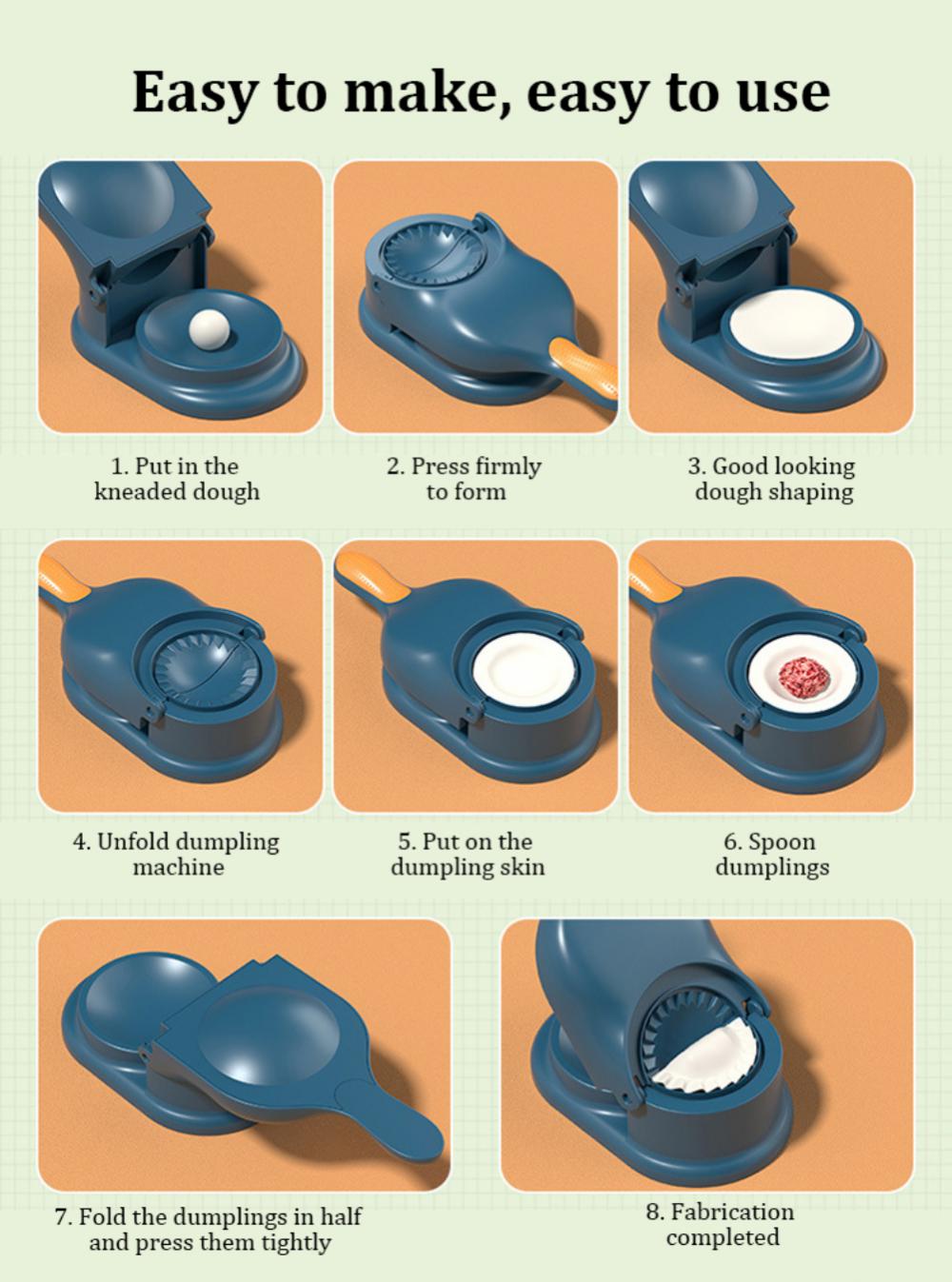 Dual-Function Dumpling Maker: Craft Perfect Dumplings with Ease