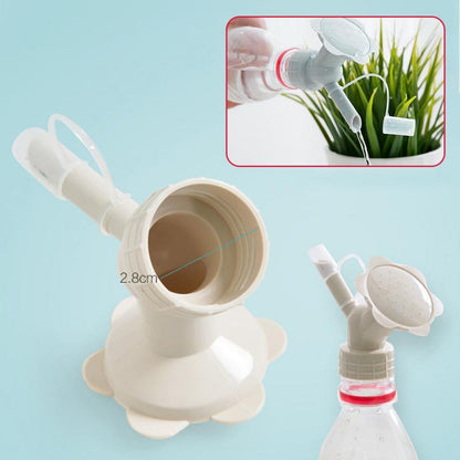 Dual Function Bottle Cap Sprinkler for Watering Plants