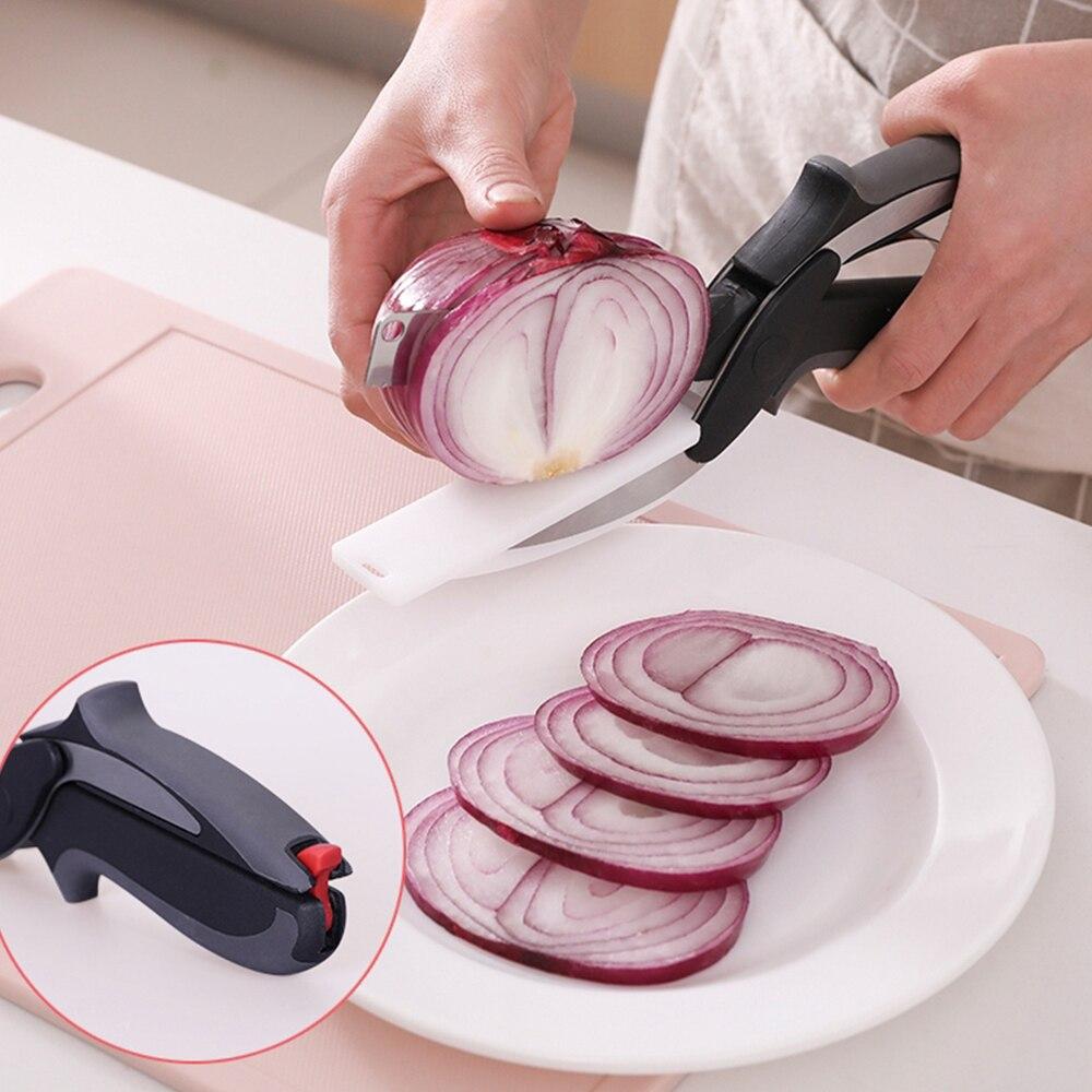 Versatile Kitchen Shears with Cutting Board Combo
