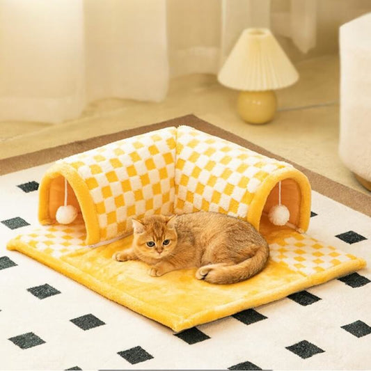 Dual-Function Cat Hideaway - CozyPaws Retreat