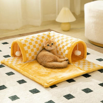 Dual-Function Cat Hideaway - CozyPaws Retreat
