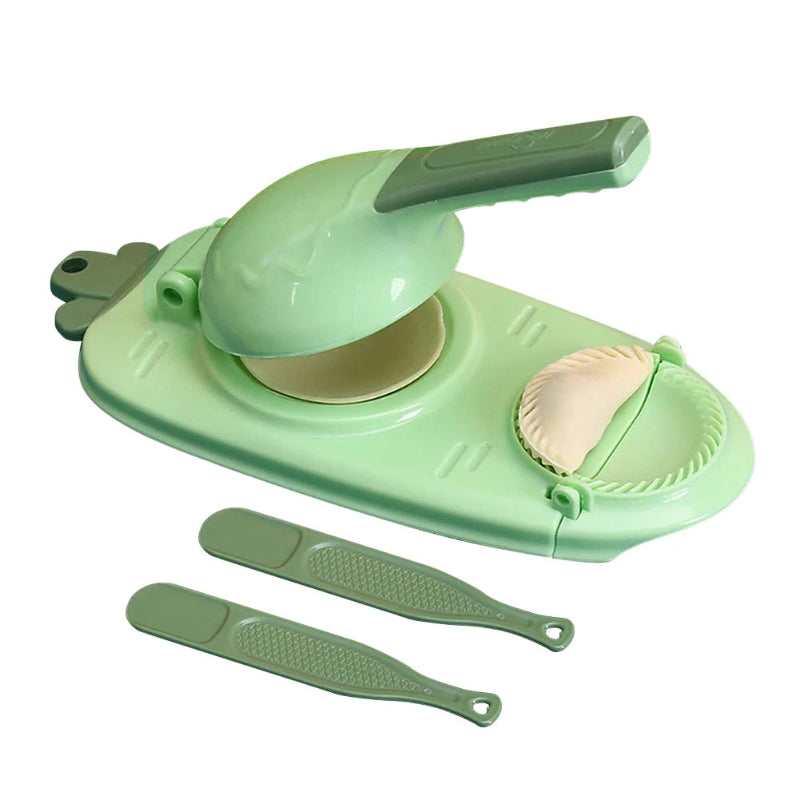 Dual Function Dumpling Creator and Dough Press Tool