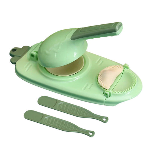 Dual Function Dumpling Creator and Dough Press Tool
