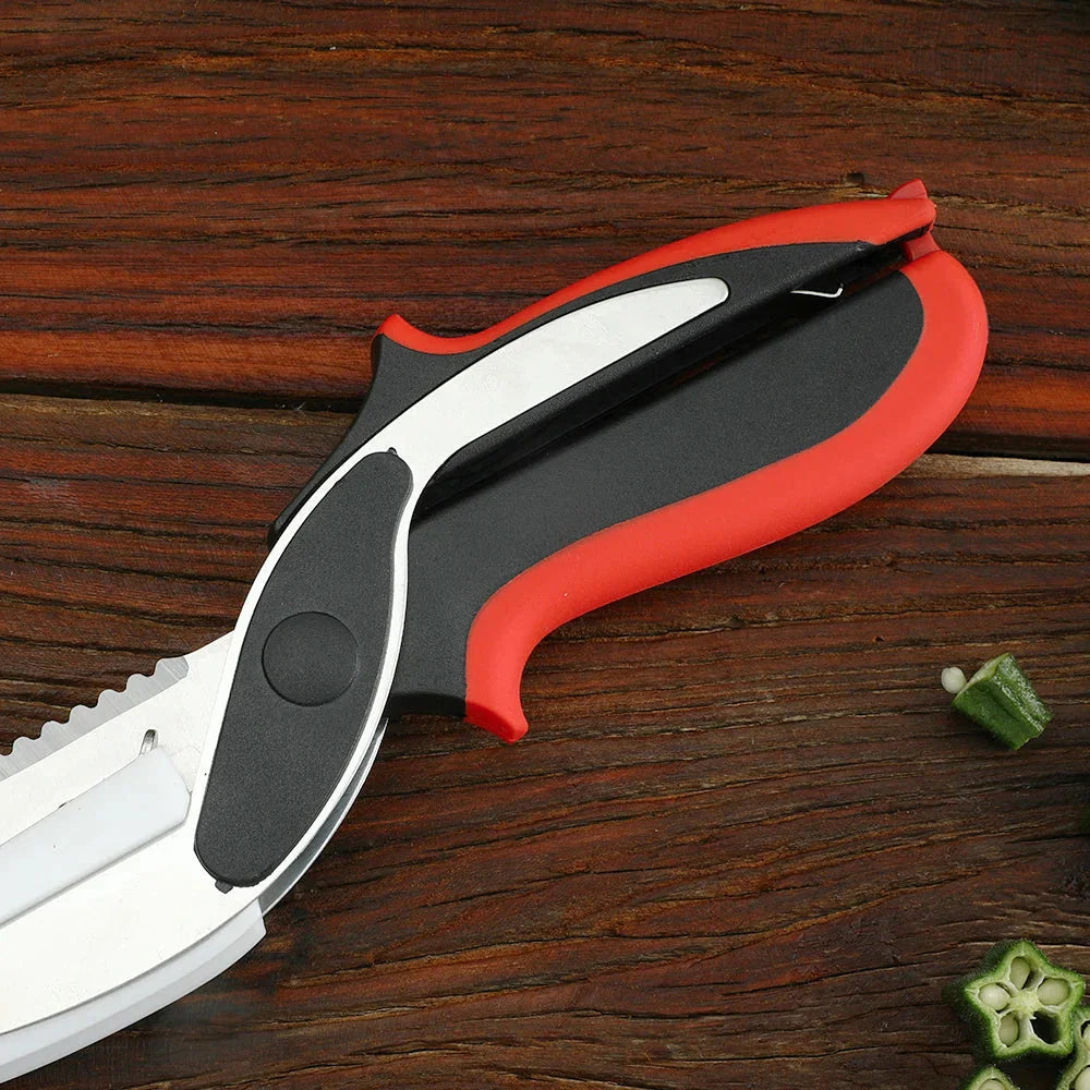Versatile Stainless Steel Kitchen Shears with Ergonomic Grip