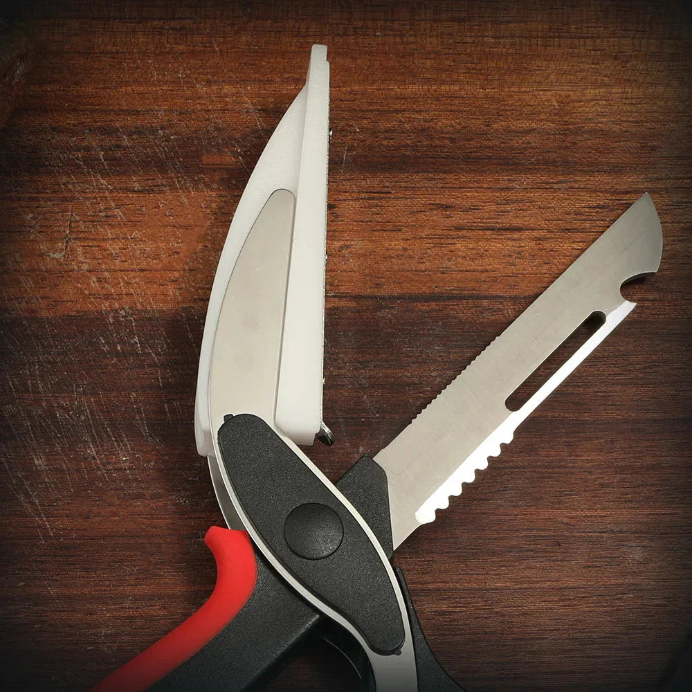 Versatile Stainless Steel Kitchen Shears with Ergonomic Grip