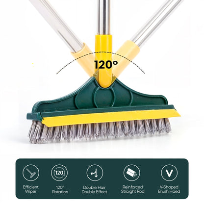 Dual-Action Floor Scrubbing Tool - Spotless Clean in Minutes