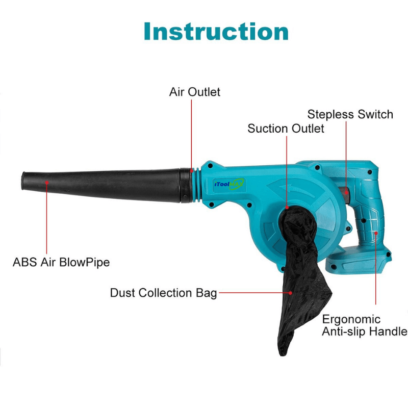 Cordless 2-in-1 Leaf Blower and Vacuum for Effortless Cleanup