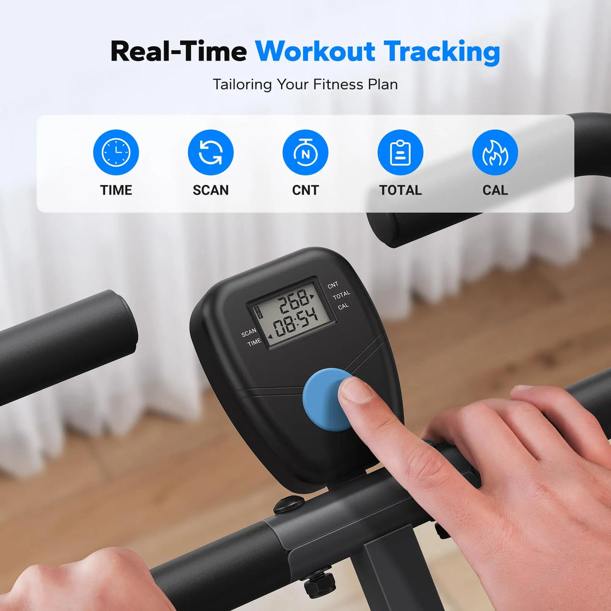 2-in-1 Foldable Full Body Trainer – Adjustable Resistance Squat Rowing Machine, 350 lb Capacity