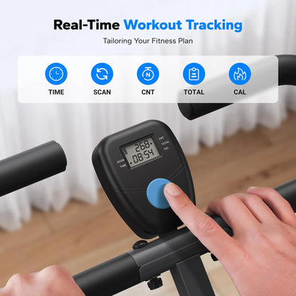 2-in-1 Foldable Full Body Trainer – Adjustable Resistance Squat Rowing Machine, 350 lb Capacity