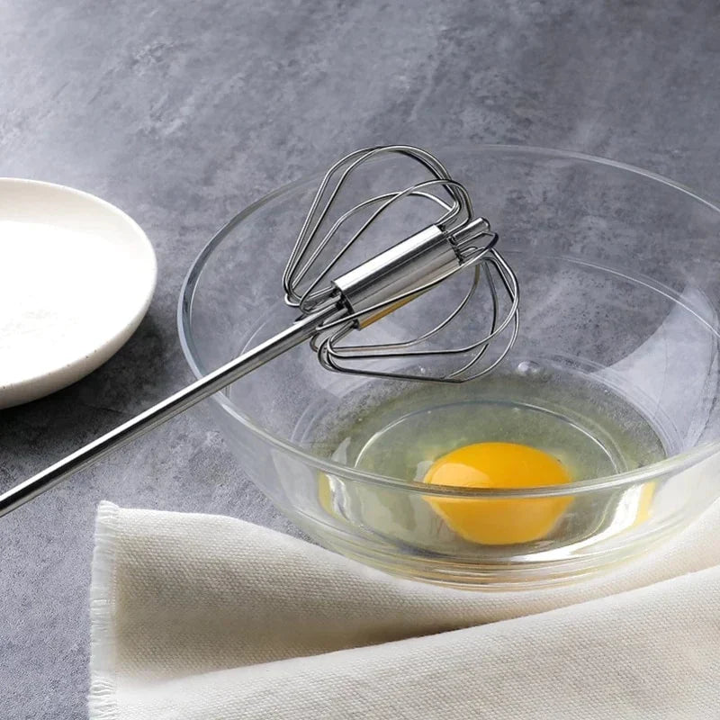 Semi-Automatic Twist Egg Whisk for Easy Mixing