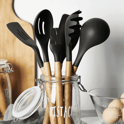 9 Piece Silicone Cooking Tools Set