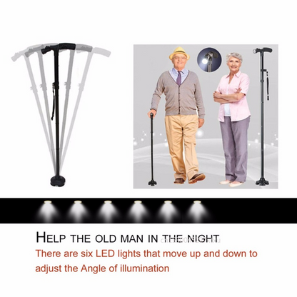 Versatile Telescopic Walking Aid with Safety Features