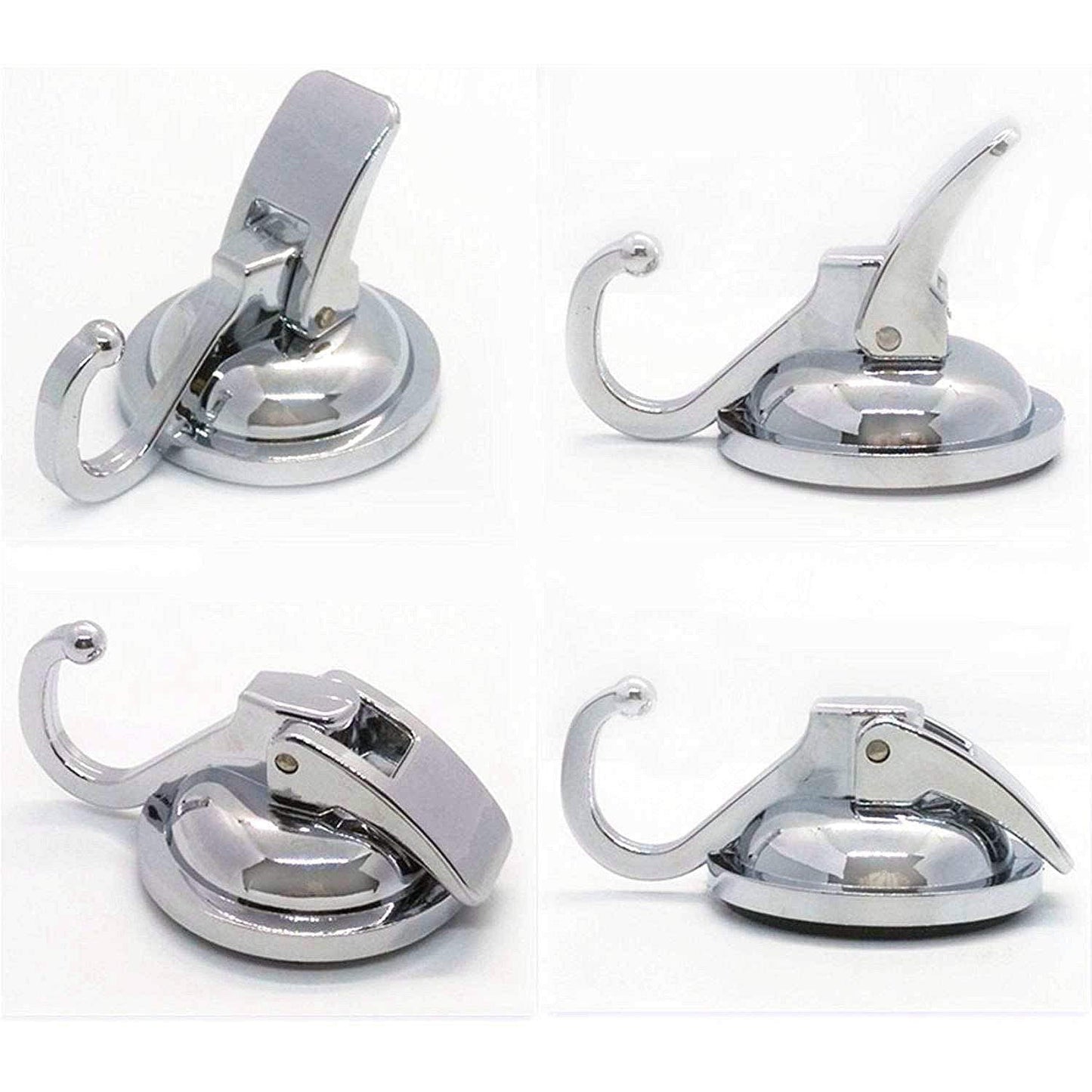 2-Pack Heavy-Duty Suction Cup Hooks for Vacuum Use