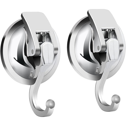 2-Pack Heavy-Duty Suction Cup Hooks for Vacuum Use