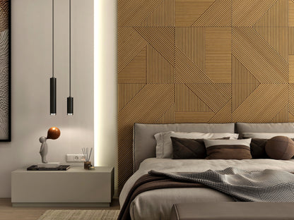 Contemporary Solid Wood Panel