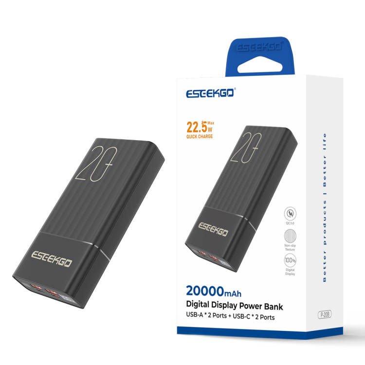 UltraPower 20,000 mAh Fast Charge Battery Pack with Digital Display