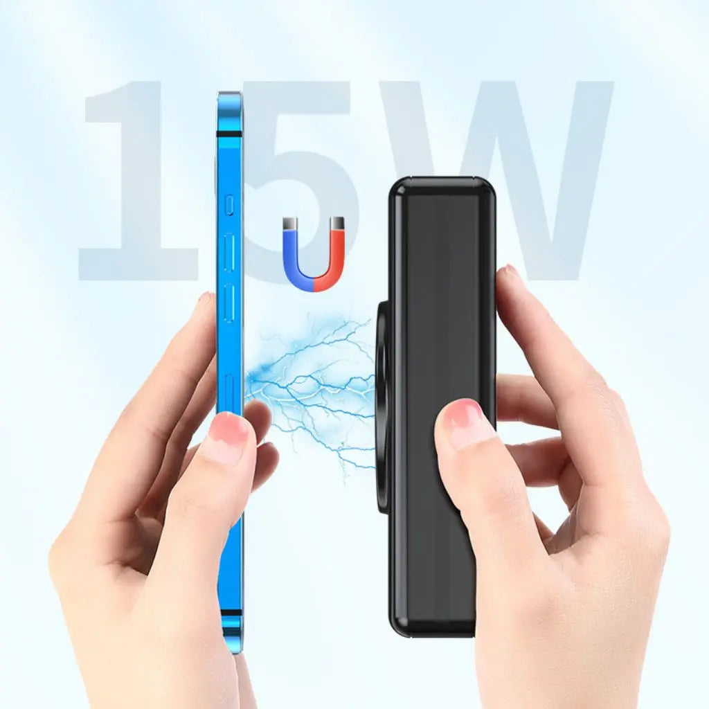 5-in-1 Power Bank with 15,000mAh Capacity and Fast Charging