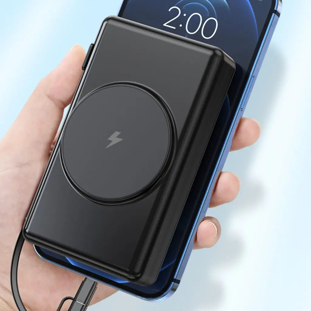 5-in-1 Power Bank with 15,000mAh Capacity and Fast Charging