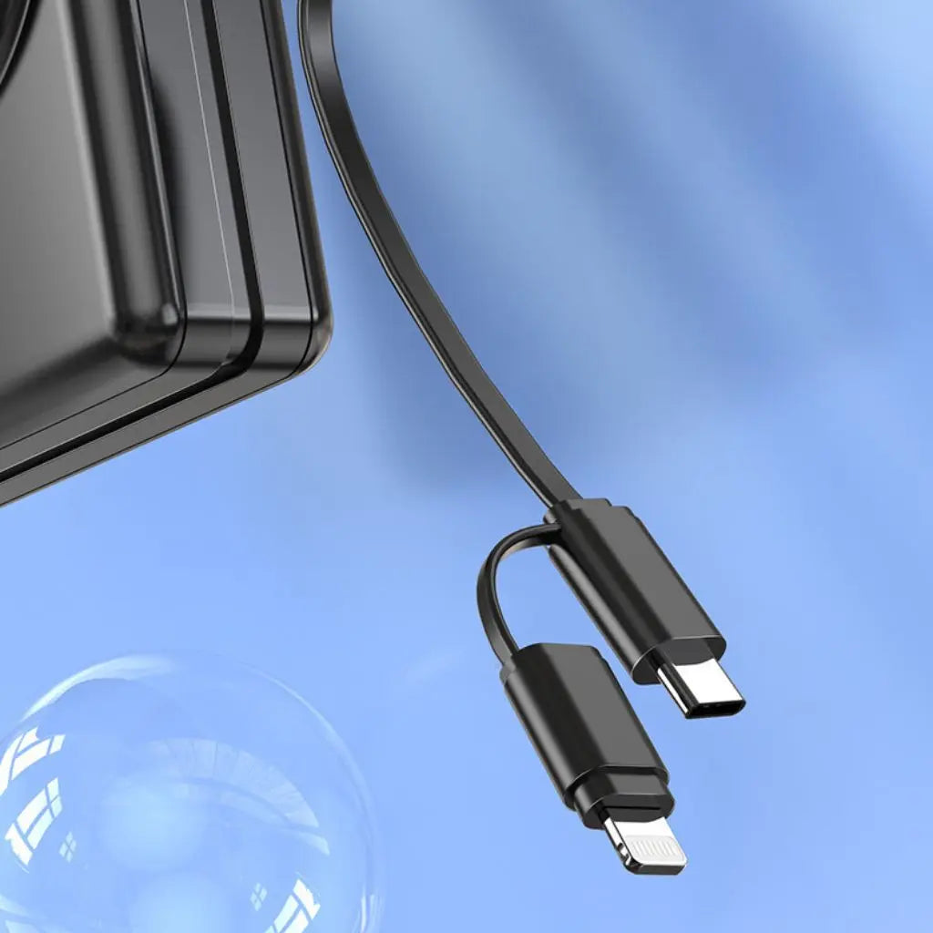 5-in-1 Power Bank with 15,000mAh Capacity and Fast Charging