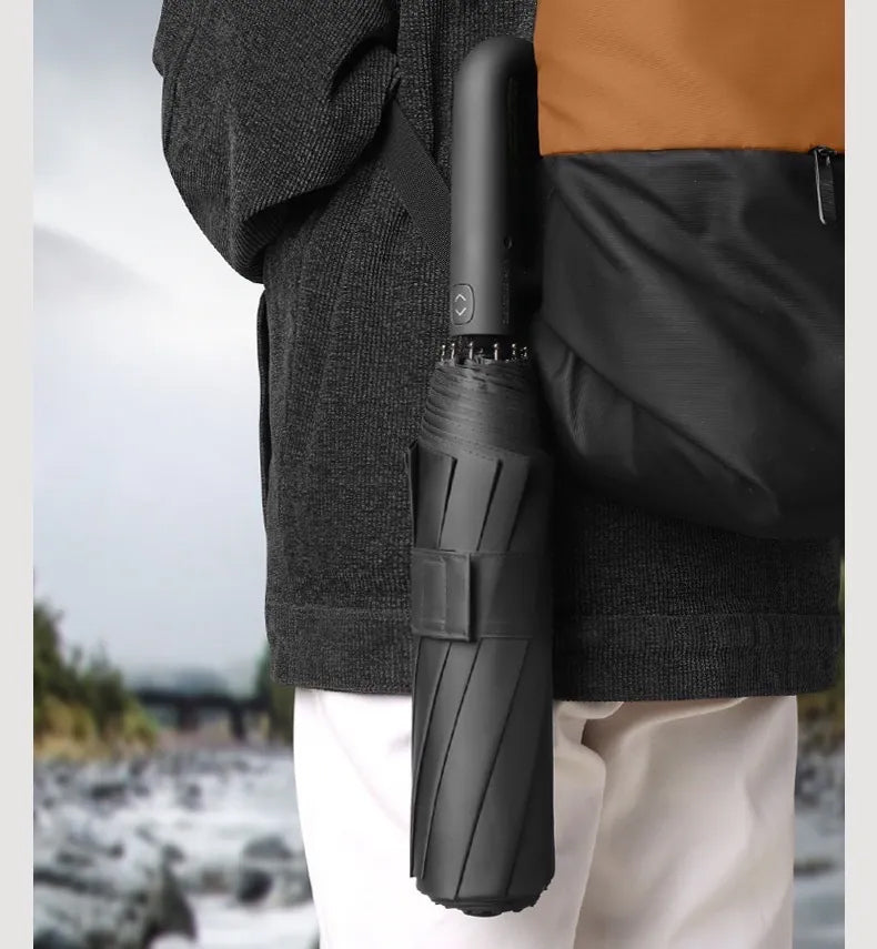 Hands-Free Umbrella with Unique Ring Handle
