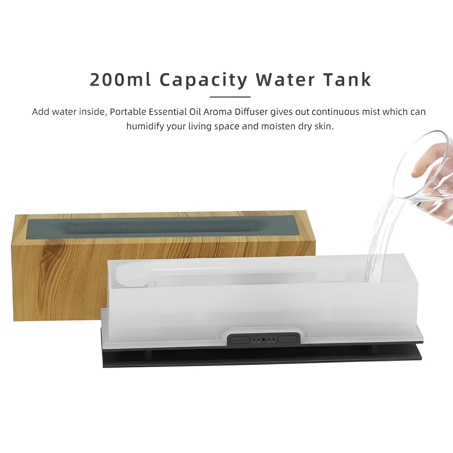 3-in-1 Aroma Humidifier with Flame Light and Atmosphere Mist