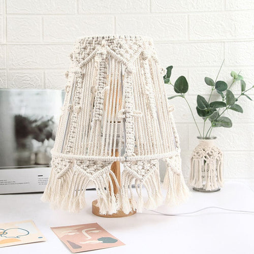 Soft Glow Woven Table Lamp for Cozy Ambiance