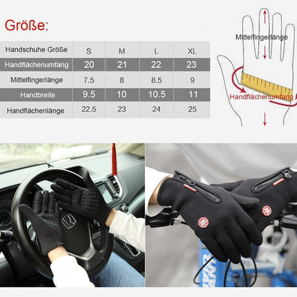 Unisex Touchscreen Gloves – Warm, Windproof, and Waterproof