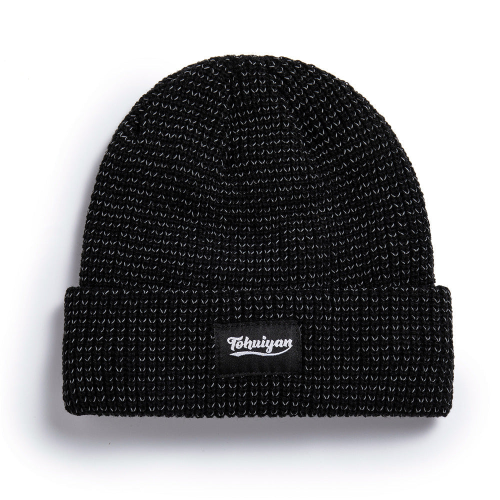 Beanie Hat with Reflective Design
