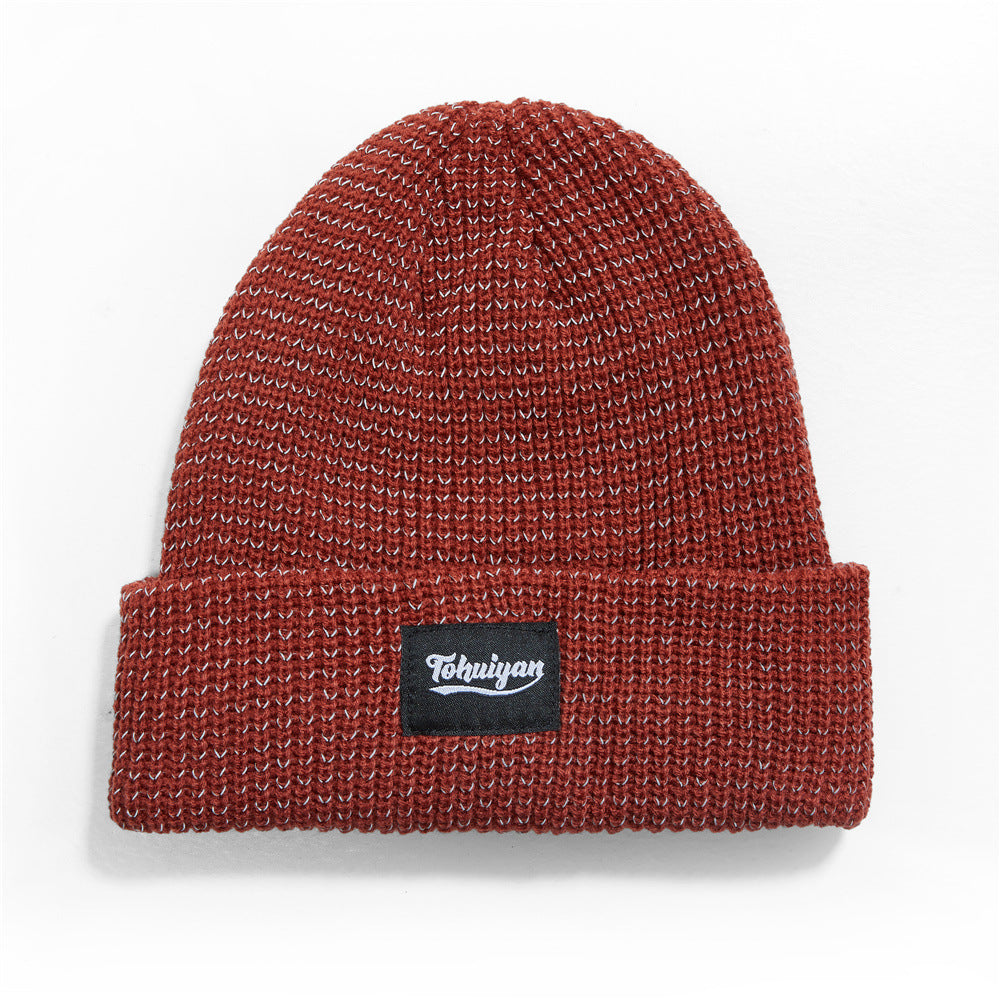 Beanie Hat with Reflective Design