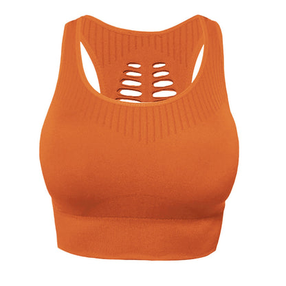 Seamless Sports Bras for Women - Breathable Yoga Workout Tops