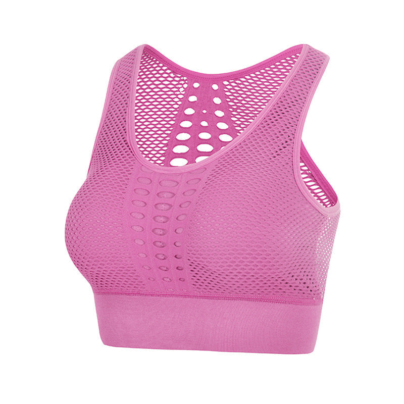 Seamless Sports Bras for Women - Breathable Yoga Workout Tops