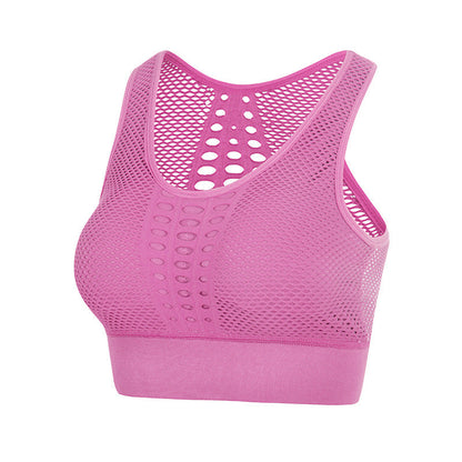 Seamless Sports Bras for Women - Breathable Yoga Workout Tops