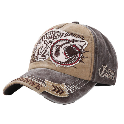 Embroidered Cotton Cap for Hip Hop and Sports Wear