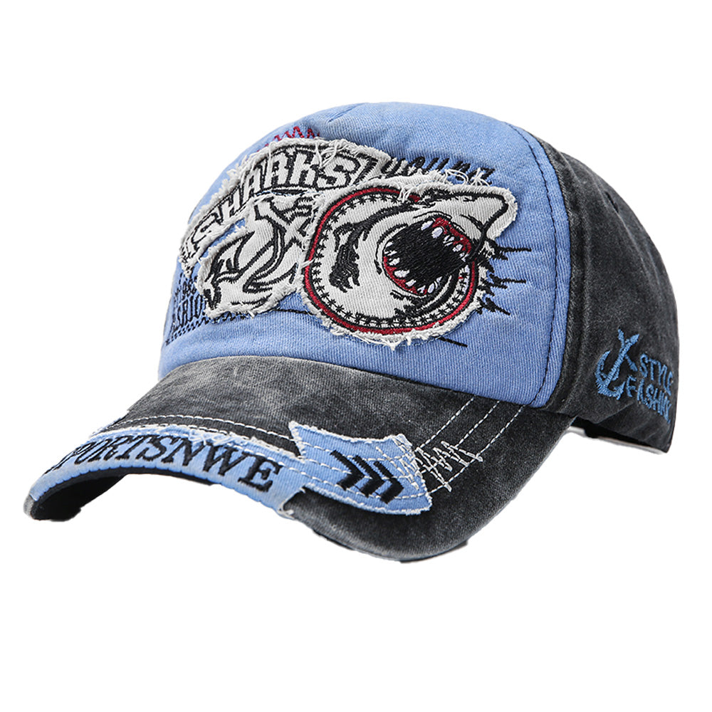 Embroidered Cotton Cap for Hip Hop and Sports Wear