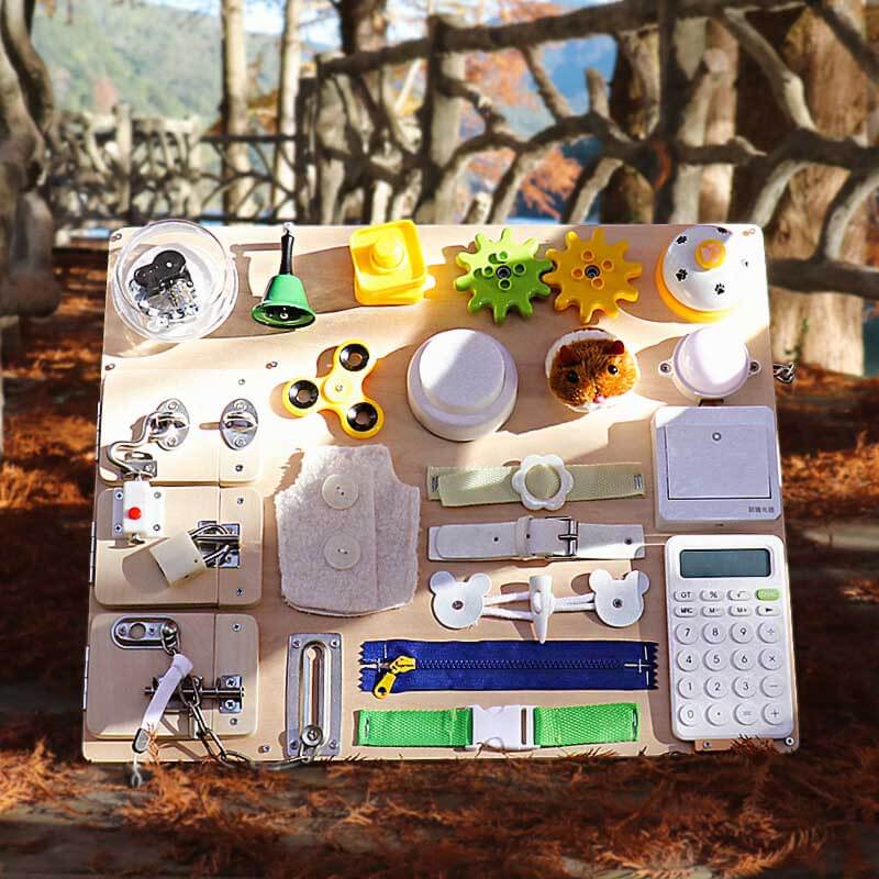 Engaging Wooden Learning Activity Board for Kids