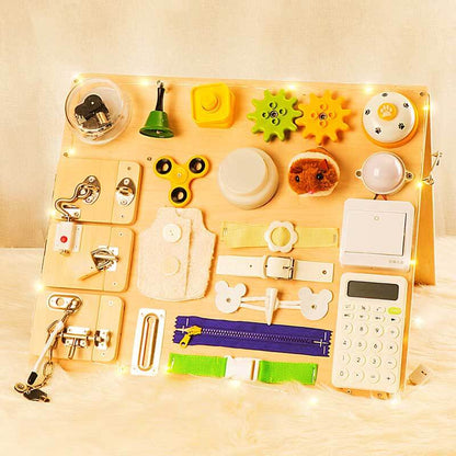 Engaging Wooden Learning Activity Board for Kids