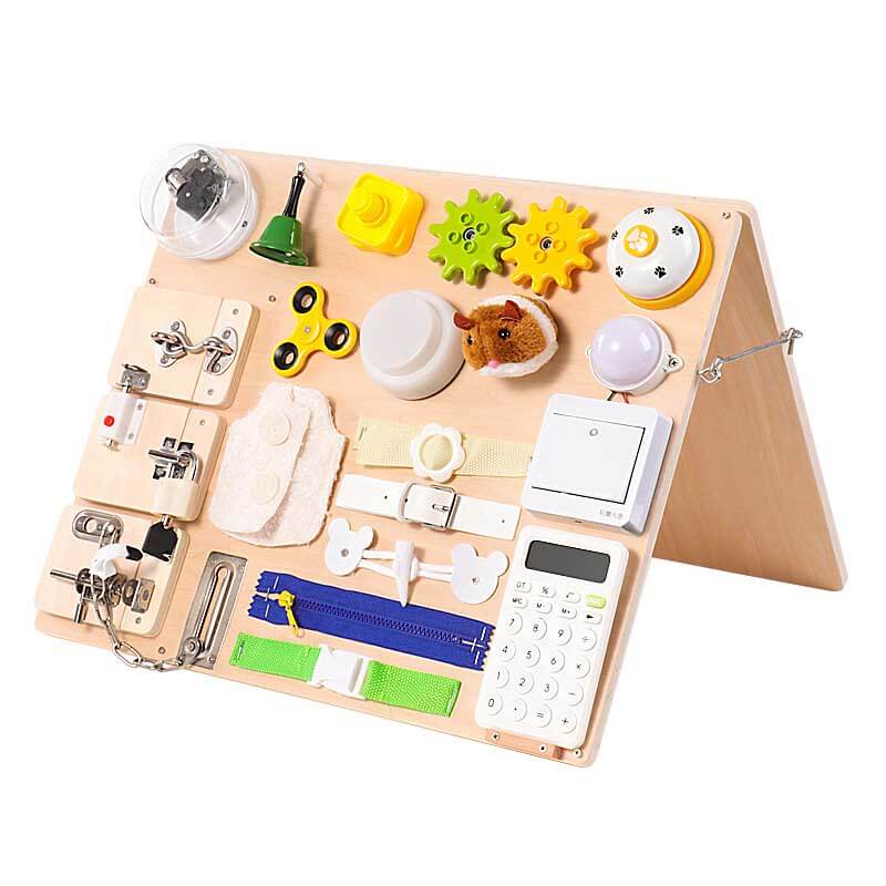 Engaging Wooden Learning Activity Board for Kids
