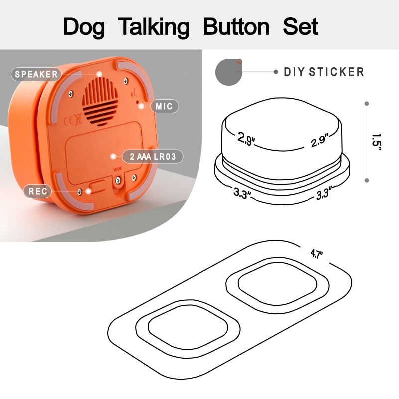 Interactive Communication Buttons for Dog Training