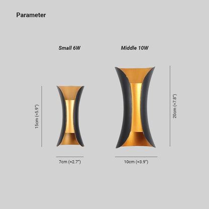 Modern Outdoor LED Wall Lamp for Garden and Corridor Lighting