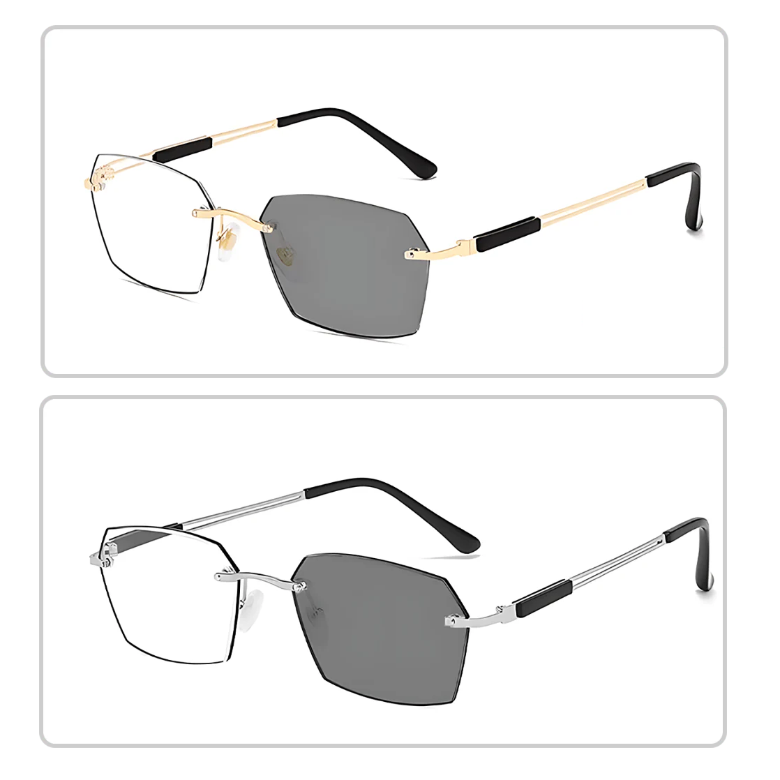 Adaptive Light-Filtering Reading Glasses with Blue Light Protection