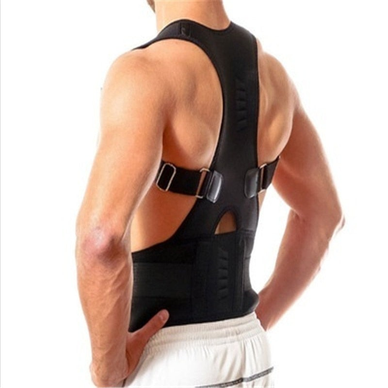 Magnetic Posture Support Brace for Daily Use – Back Pain Relief