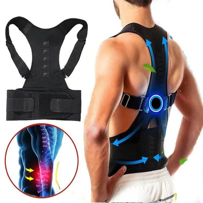 Magnetic Posture Support Brace for Daily Use – Back Pain Relief