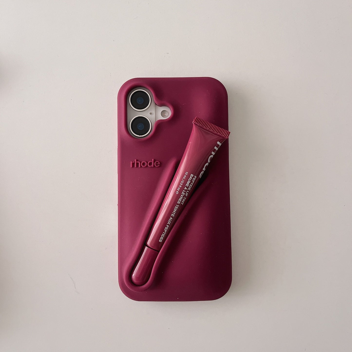 3D Silicone Lipstick Phone Cover for iPhone
