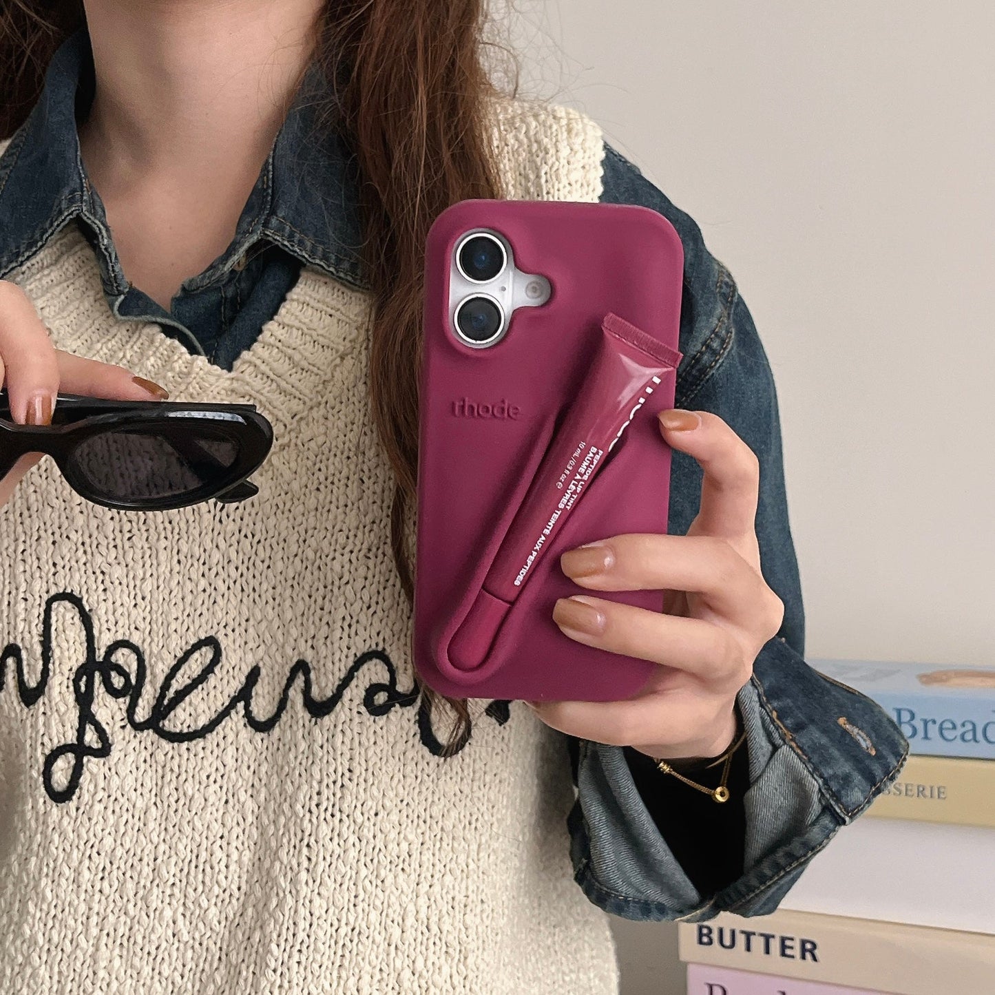 3D Silicone Lipstick Phone Cover for iPhone