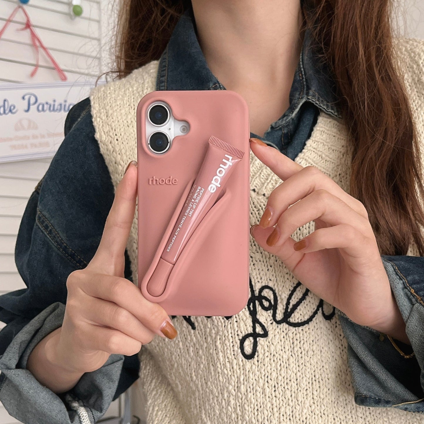 3D Silicone Lipstick Phone Cover for iPhone