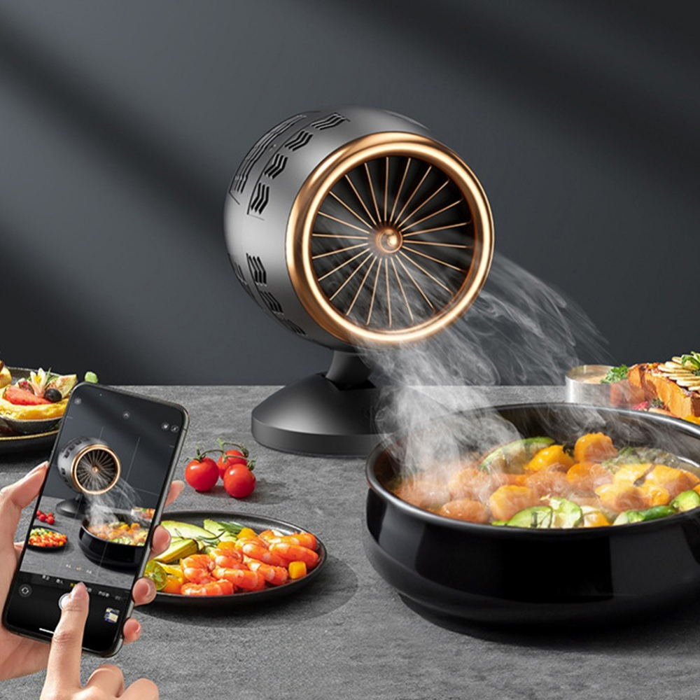 Compact Portable Kitchen Smoke Extractor Fan – Adjustable and Silent