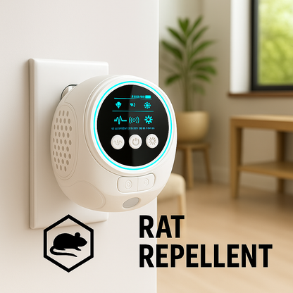 Ultrasonic Rat Repeller - Plug-In, Chemical-Free, Silent, Covers 3200 sq. ft.