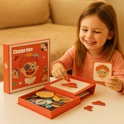Educational Puzzle Game for Kids about Facial Expressions