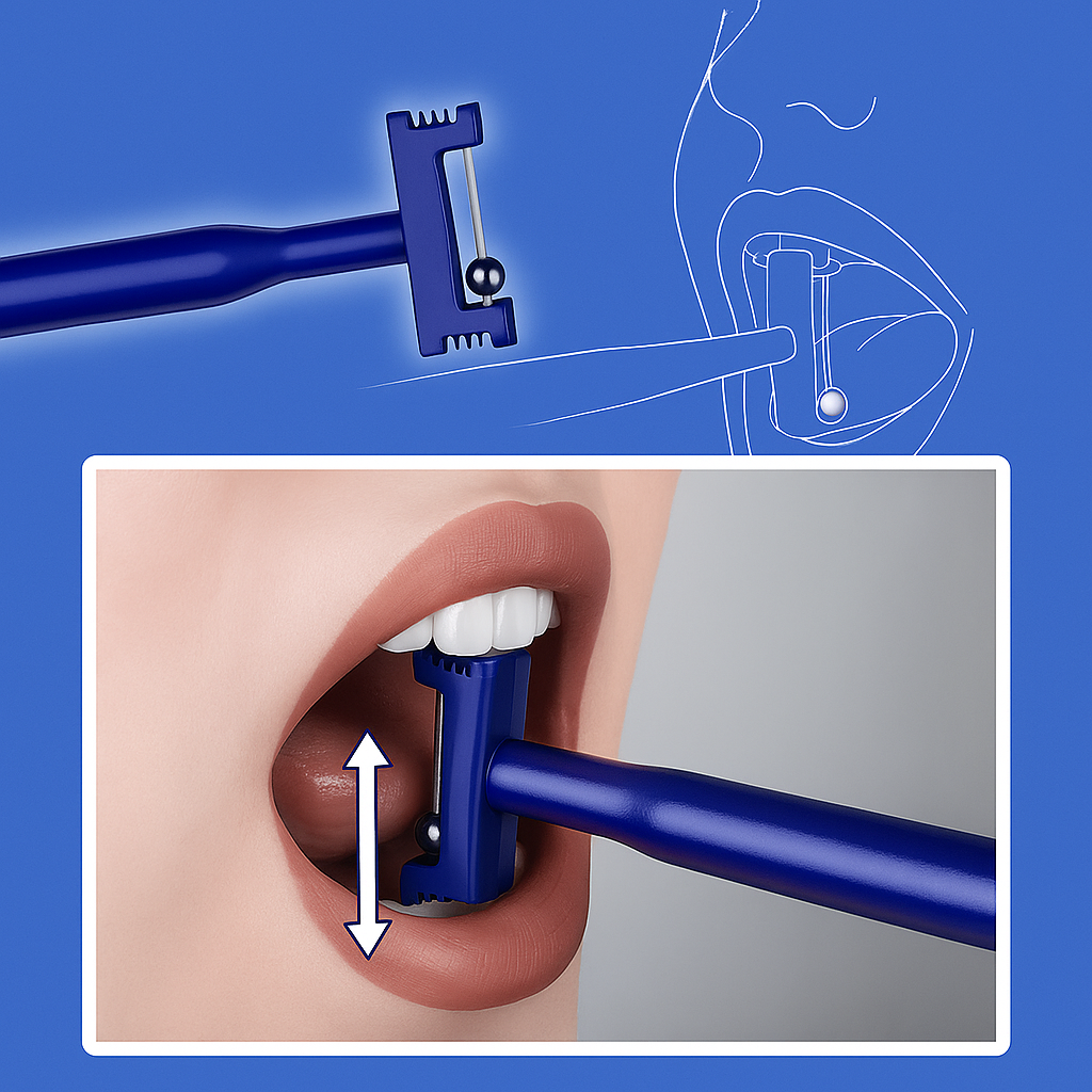 3-Piece Tongue Strengthener – Ergonomic Grip – Boosts Speech & Swallowing Skills